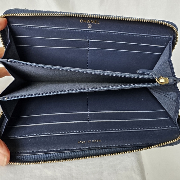 EUC Chanel Deauville Tweed Continental Long Wallet - Picture 3 of 10